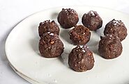 Grain-Free Chocolate Peanut Butter Energy Balls (Using Almond Pulp!)