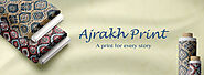 Buy Ajrak Print Fabrics Online | Ajarkh Block Prints | Symplico