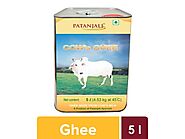Patanjali Cow Ghee 5 ltr - Pure ghee online : desi ghee online, pure cow ghee online
