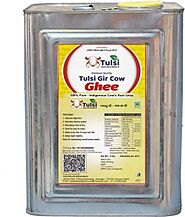 TULSI GIR COW GHEE FAMILY PACK 5 kg Tin Price in India - Buy TULSI GIR COW GHEE FAMILY PACK 5 kg Tin online at Flipka...