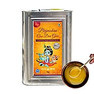 Brijmohan Cow Desi Ghee, 100% Pure Unadulterated Ghee for Havan & Agnihotra. (5 Kg)