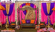 Attractive Outdoor Mehandi Stage Swing Decor