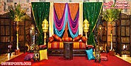 Moroccan Themed Henna Ceremony Stage Decoration