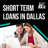 You can get short term loans in Dallas to figure things out