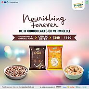 Fespro foods combo of Chocoflakes 250g + Vermicelli Plain 200g