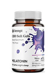 CBD Sleep Gel Capsules with Melatonin | Hempt.com CBD