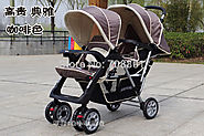 Baby carriage, Shenma twins stroller, baby car baby stroller, super suspension foldable 2 seat stroller