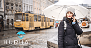 Huriia:-Perfect Lightweight and Compact Traveling Umbrella!
