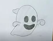 Ghost Drawing Step By Step | How to draw Ghost | Drawing Ghost Easy - Easy Drawing