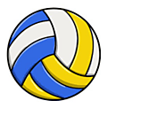 How to draw a volleyball - Easy Drawing