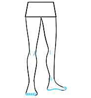 How to draw legs - Easy Drawing