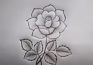 How To Draw A Rose - Easy Drawing