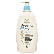 Aveeno Baby Daily Moisture Moisturizing Lotion for Delicate Skin with Natural Colloidal Oatmeal & Dimethicone,