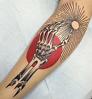 Skeleton Hand Tattoo Design Ideas Small and Large