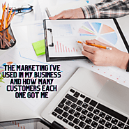The Marketing I've Used in My Business and How Many Customers Each One Got Me