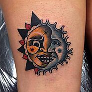 Sun and Moon Tattoo Ideas and Designs for Men & Women