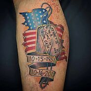 Dog Tag Tattoo Design Ideas For Men and Women