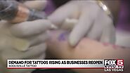 Downtown Las Vegas tattoo shop sees spike in demand