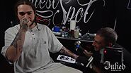 Post Malone gets tattooed by tattoo artist Victor Modafferi