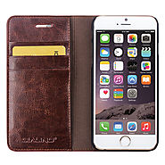 QIALINO Classic Wallet Leather Case For iPhone 6 4.7 Inch - Qialino