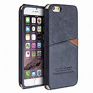 QIALINO Leather Back Case for Iphone 6 4.7 Inch with Card Holder - Qialino