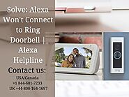 Solve: Alexa Won't Connect to Ring Doorbell | Alexa Helpline