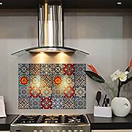 WallDesign PVC Vinyl Mosaic Wall Door Furniture Sticker (76 x 50 cm, Multicolour) : Amazon.in: Home & Kitchen