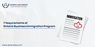 Top 7 Requirements of Ontario Business Immigration Program