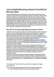 Best digital marketing institute in east delhi by BIITNewDelhi - Issuu