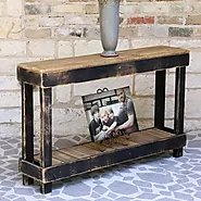 Rustic Wooden Farmhouse Console Tables For The Entryway