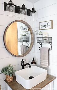 Decorative Farmhouse Bathroom Wall Decor Ideas You’ll LOVE - Decorating Ideas And Accessories For The Home - Creative...