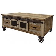 Rustic Farmhouse Wooden Coffee Tables For The Living Room - Decorating Ideas And Accessories For The Home - Creative ...