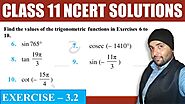 NCERT Exercise 3.2 Trigonometric Functions Class 11 Maths Chapter 3