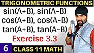 Trigonometric Functions Class 11 Maths Exercise 3.3 Chapter 3