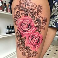 50+ Unique Rose Thigh Tattoo Ideas For Women