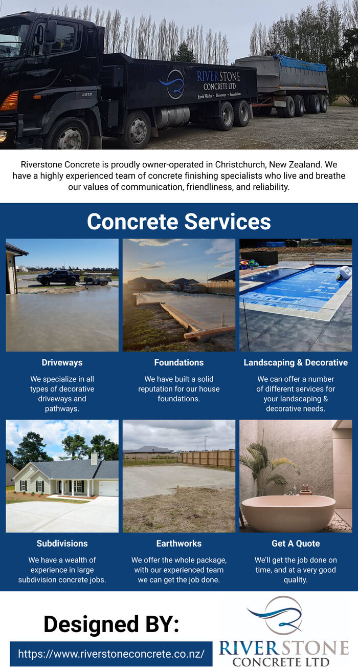 This Infographic is designed by Riverstone concrete