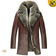 Mens Shearling Fur Coat CW855359 - cwmalls.com