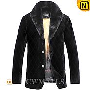 Mens Winter Mink Fur Coat CW857327 - cwmalls.com