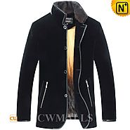 Men Shearling Mink Fur Coat CW857329 - cwmalls.com