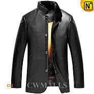 Mens Mink Fur Lined Leather Jackets CW857338