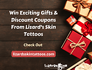 Win Exciting Gifts & Discount Coupons From Lizard's Skin Tattoos
