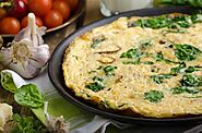 Frittata with spinach and mushrooms | HLTH Code