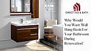 Why Would You Want Wall Hung Basin For Your Bathroom During Renovation?