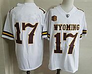 Website at https://www.hellomicki.ru/Men-s-Wyoming-Cowboys--17-Josh-Allen-White-Football-Jersey--Without-Name-130469/