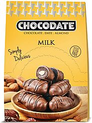 Chocodate Milk- 33gm, Rich Silky Chocolate, Roasted Almonds, Velvety Arabian Dates, Low Calories, No GMO, Gluten Free...