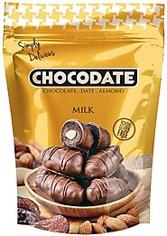 Chocodate Milk | Exquisite Bite Sized Delicacy | Handmade Treat - Rich Silky Chocolate - Velvety Arabian Date - Golde...