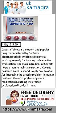 Caverta Tablets designed for treatment erectile dysfunction diseases