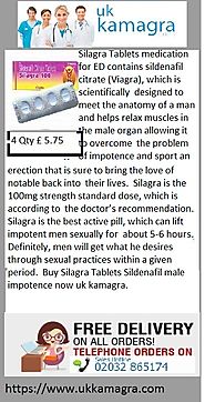 Silagra Tablets allowing to overcome problem of impotence