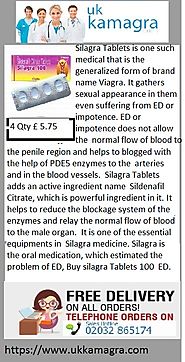 Silagra Tablets helps to reduce the blockage system of the enzymes