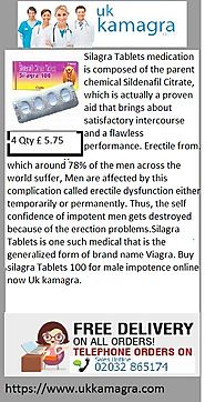 Silagra Tablets brings about satisfactory intercourse and a flawless performance